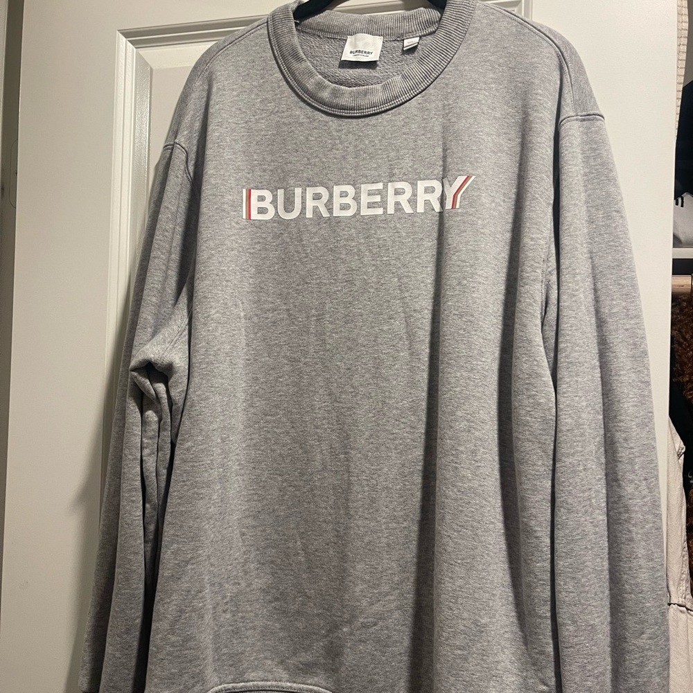 Burberry Heather Gray Crewneck